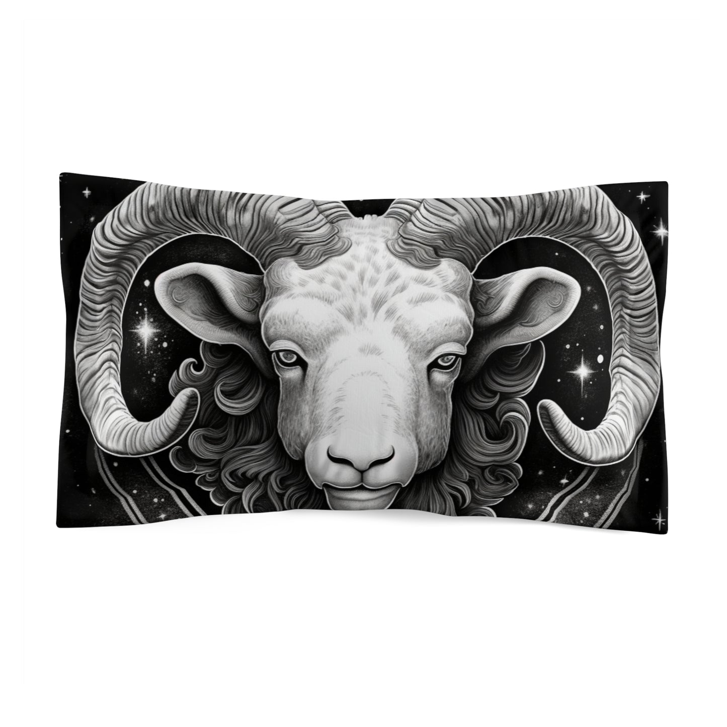 Funda de almohada de microfibra con signo del zodiaco Aries, impresión duradera, varios tamaños 