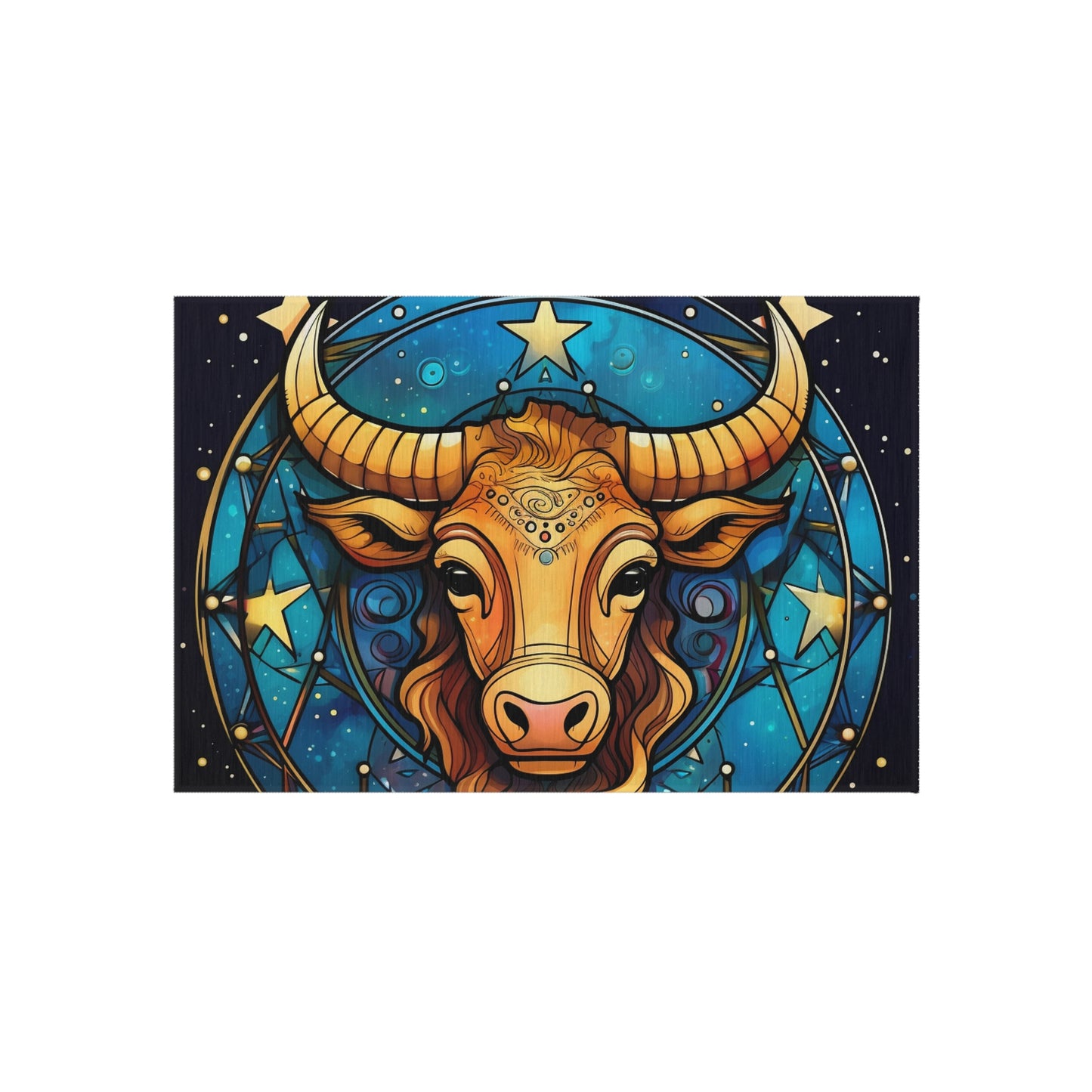 Taurus Constellation Zodiac Sign Astrology Cosmic Art - Outdoor Rug