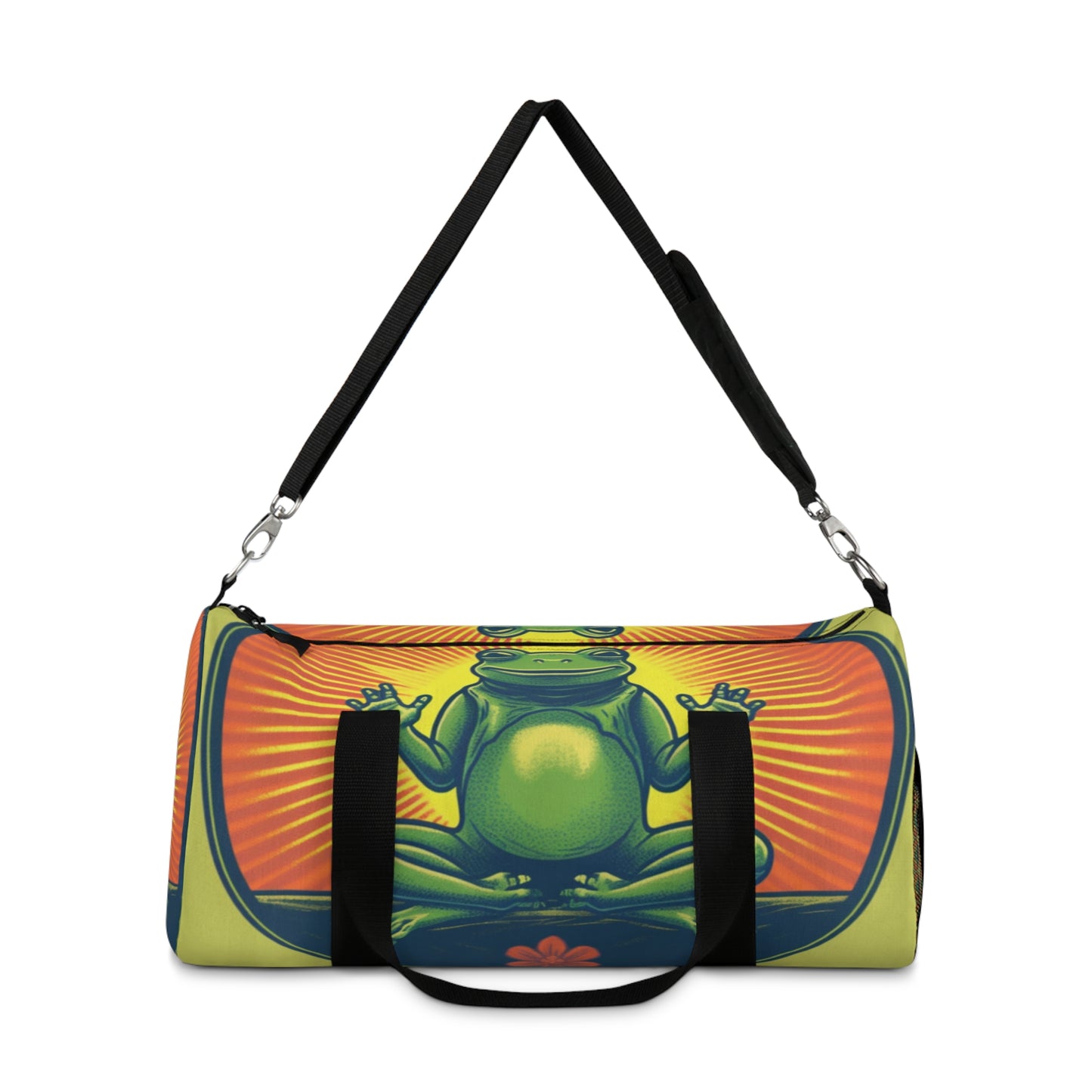 Yoga Frog Namaste Amphibian Relax Graphic Duffel Bag