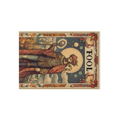 Expressive Tarot - 'The Fool' Card Artistic Reading Symbol - Outdoor Rug