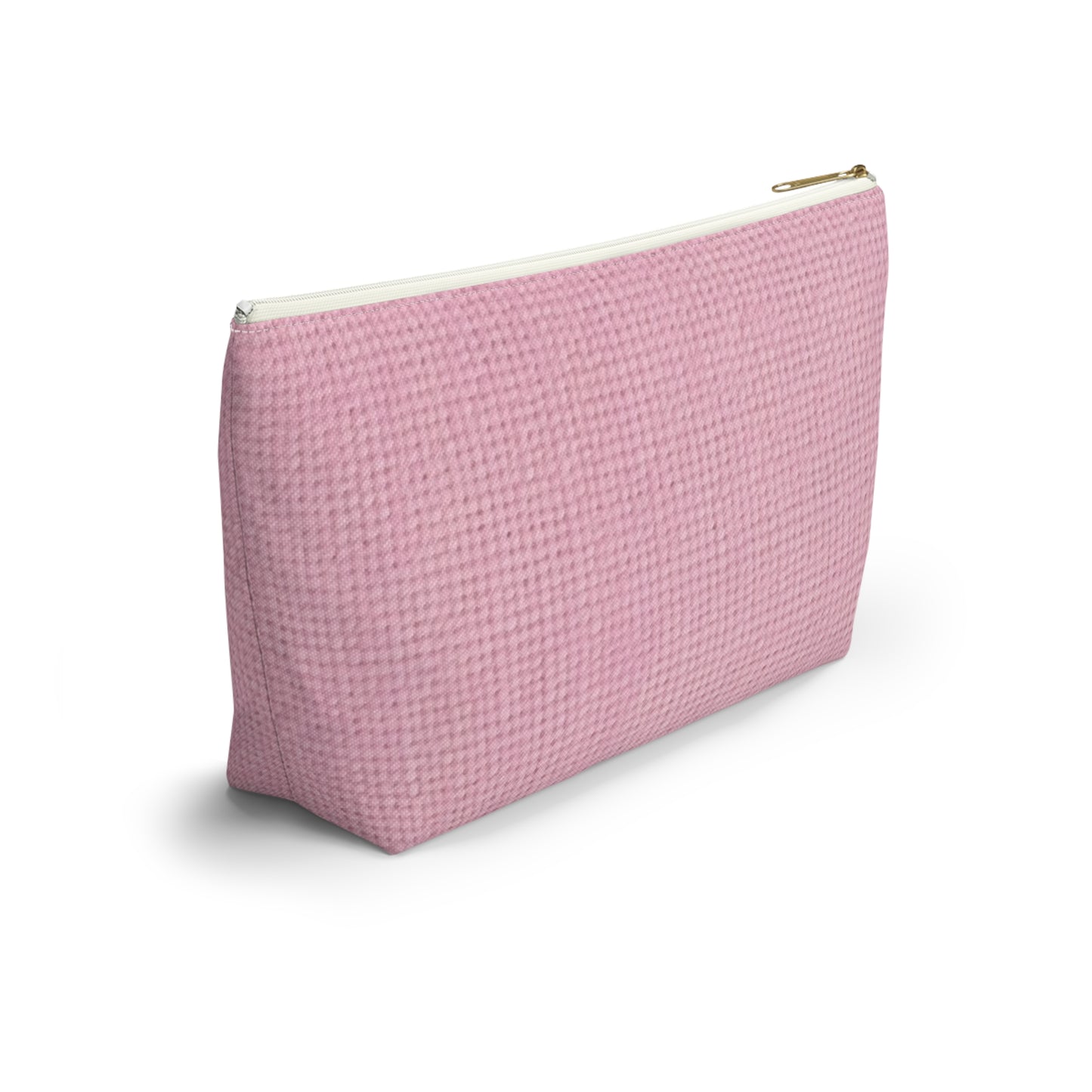 Blushing Garment Dye Pink: Denim-Inspired, Soft-Toned Fabric - Accessory Pouch w T-bottom