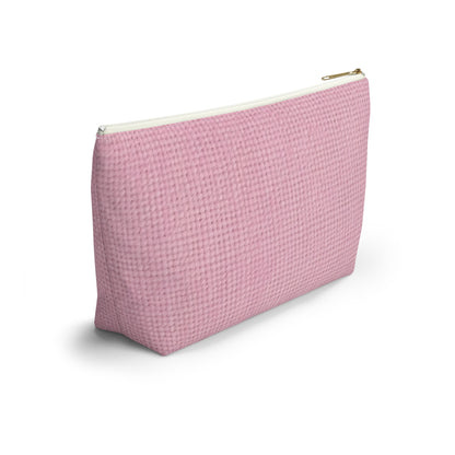 Blushing Garment Dye Pink: Denim-Inspired, Soft-Toned Fabric - Accessory Pouch w T-bottom