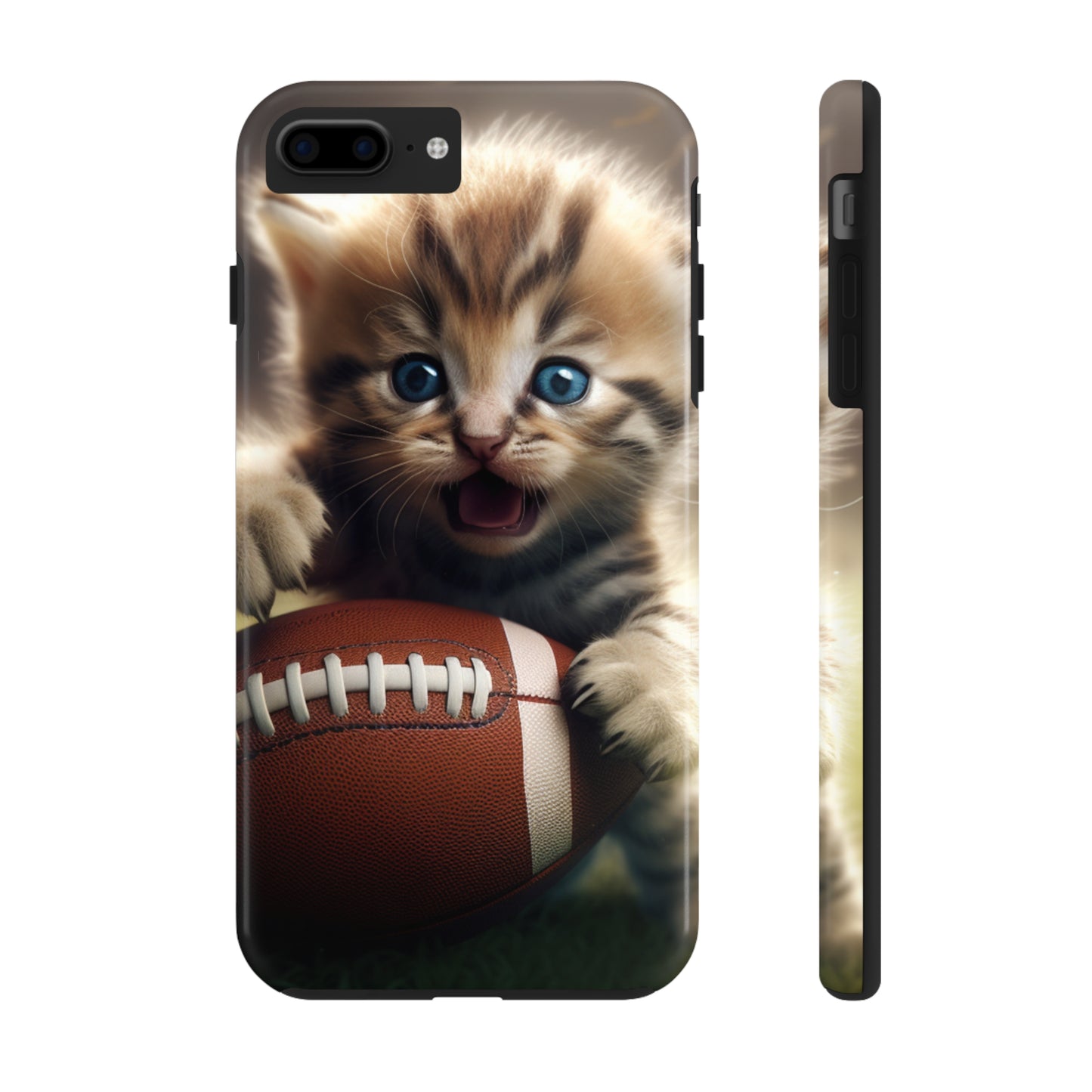 Football Kitten Touchdown: el juego deportivo ganador de Tabby - Estuches resistentes para teléfonos