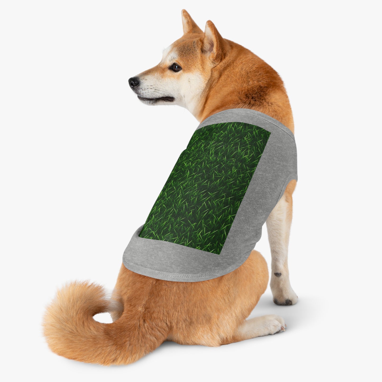 Touch Grass Interior Estilo Exterior Verde Césped Artificial - Camiseta sin mangas para perros y mascotas