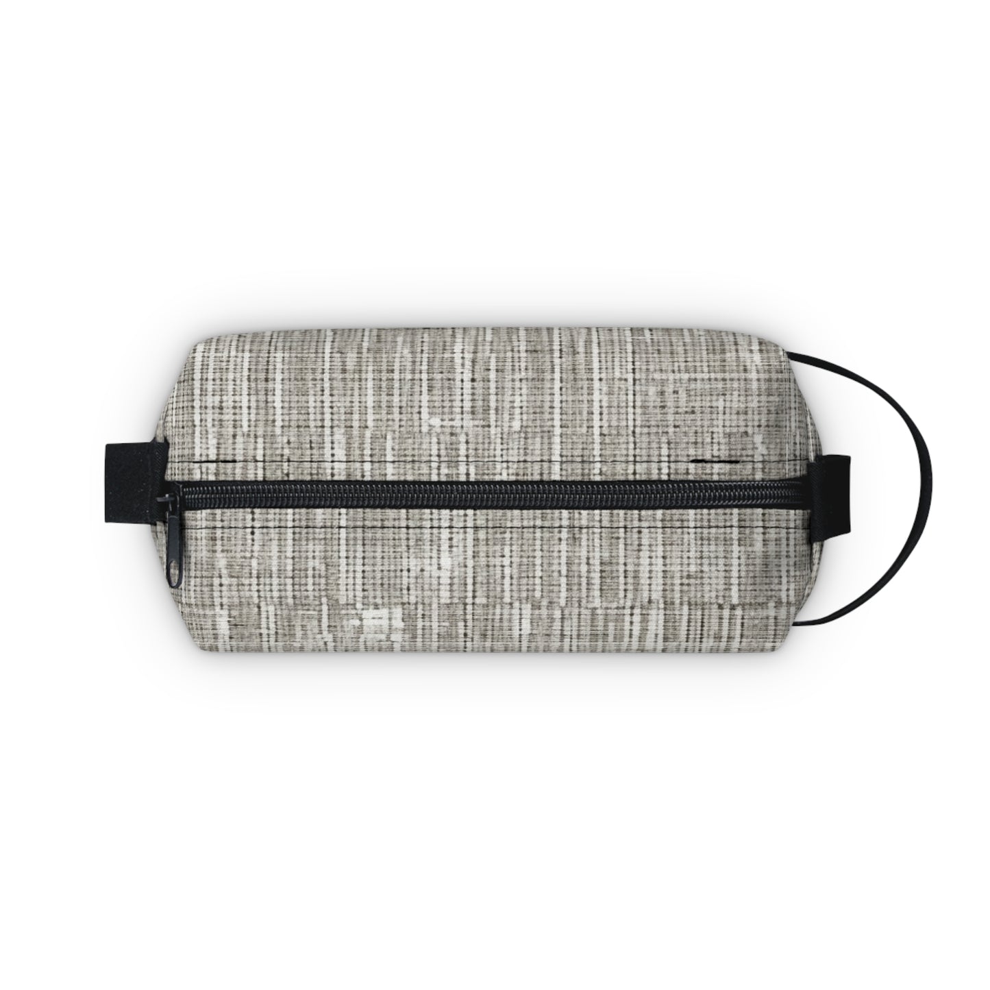 Silver Grey: Denim-Inspired, Contemporary Fabric Design - Toiletry Bag