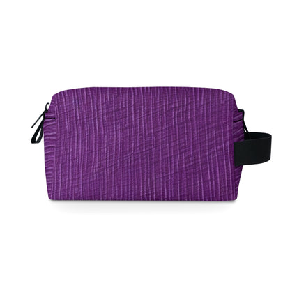 Violet/Plum/Purple: Denim-Inspired Luxurious Fabric - Toiletry Bag