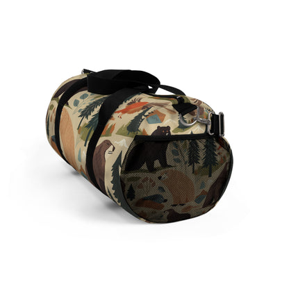 U.S. Wilderness Inspired: Grizzly Bears, Animals Pattern Duffel Bag