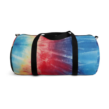 Rainbow Tie-Dye Denim: Espectáculo de diseño de tela multicolor vibrante - Bolsa de lona 