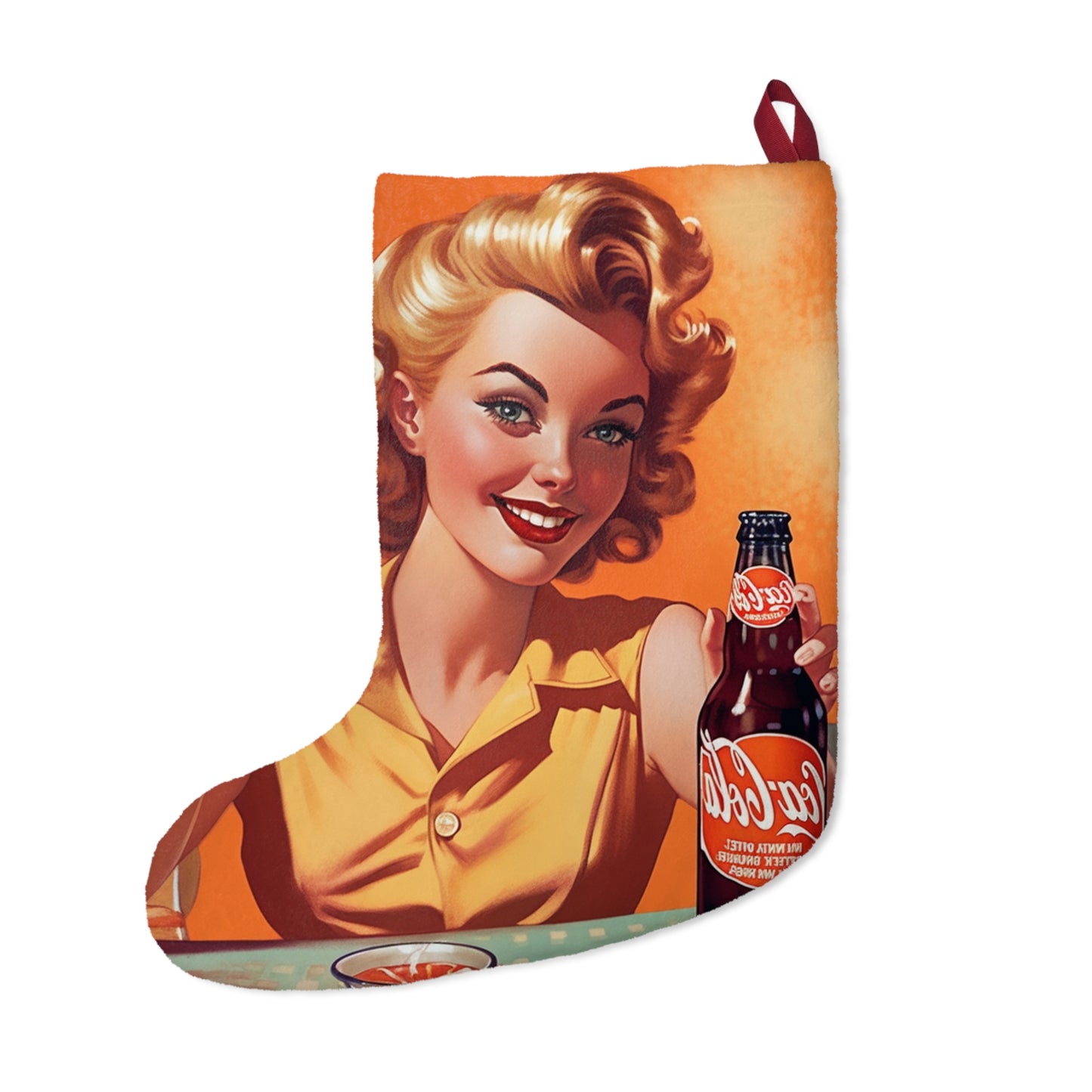 Retro Pop Art Cola Drink Style Vintage Soda Advertisement - Christmas Stockings