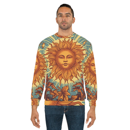 Carta del Tarot del Sol Símbolo de crecimiento, vida y resplandor - Sudadera unisex (AOP) 