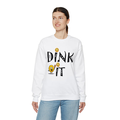 Pickleball Dink It: Sport Strategy Game Style - Gift Enthusiasts & Players - Unisex Heavy Blend™ Crewneck Sweatshirt