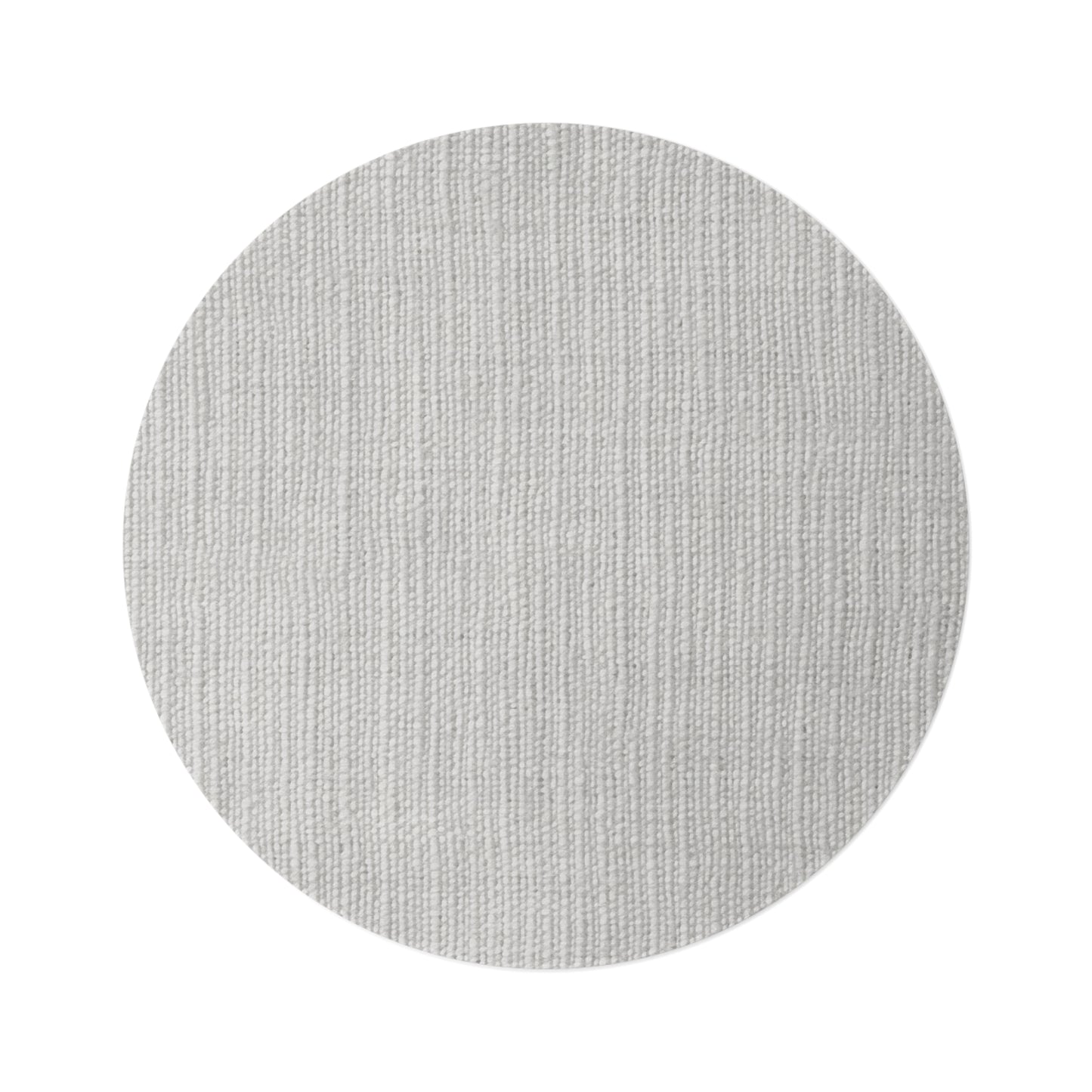 Chic White Denim-Style Fabric, Luxurious & Stylish Material - Round Rug