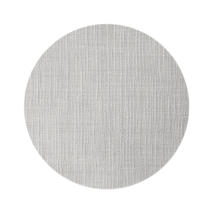 Chic White Denim-Style Fabric, Luxurious & Stylish Material - Round Rug
