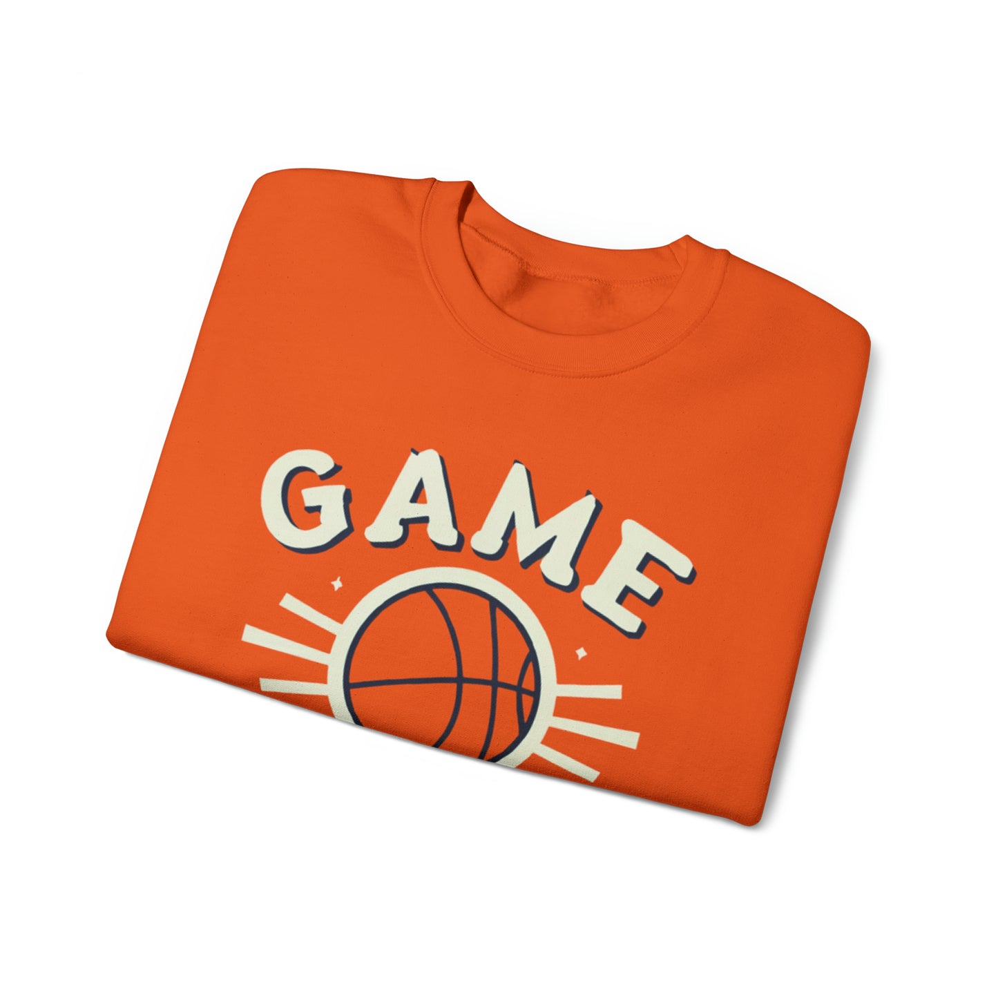 Retro B-Ball Shine - Basketball Game Day Celebration Old School - Unisex Heavy Blend™ Crewneck Sweatshirt