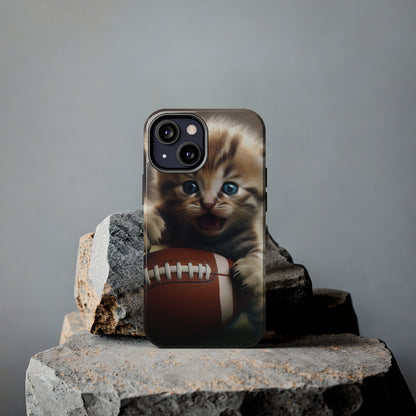 Football Kitten Touchdown: el juego deportivo ganador de Tabby - Estuches resistentes para teléfonos