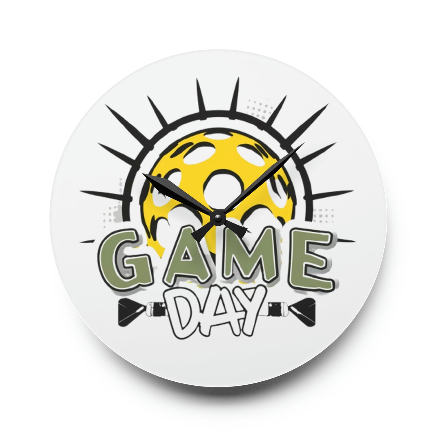 Pickleball Game Day Sport - Acrylic Wall Clock