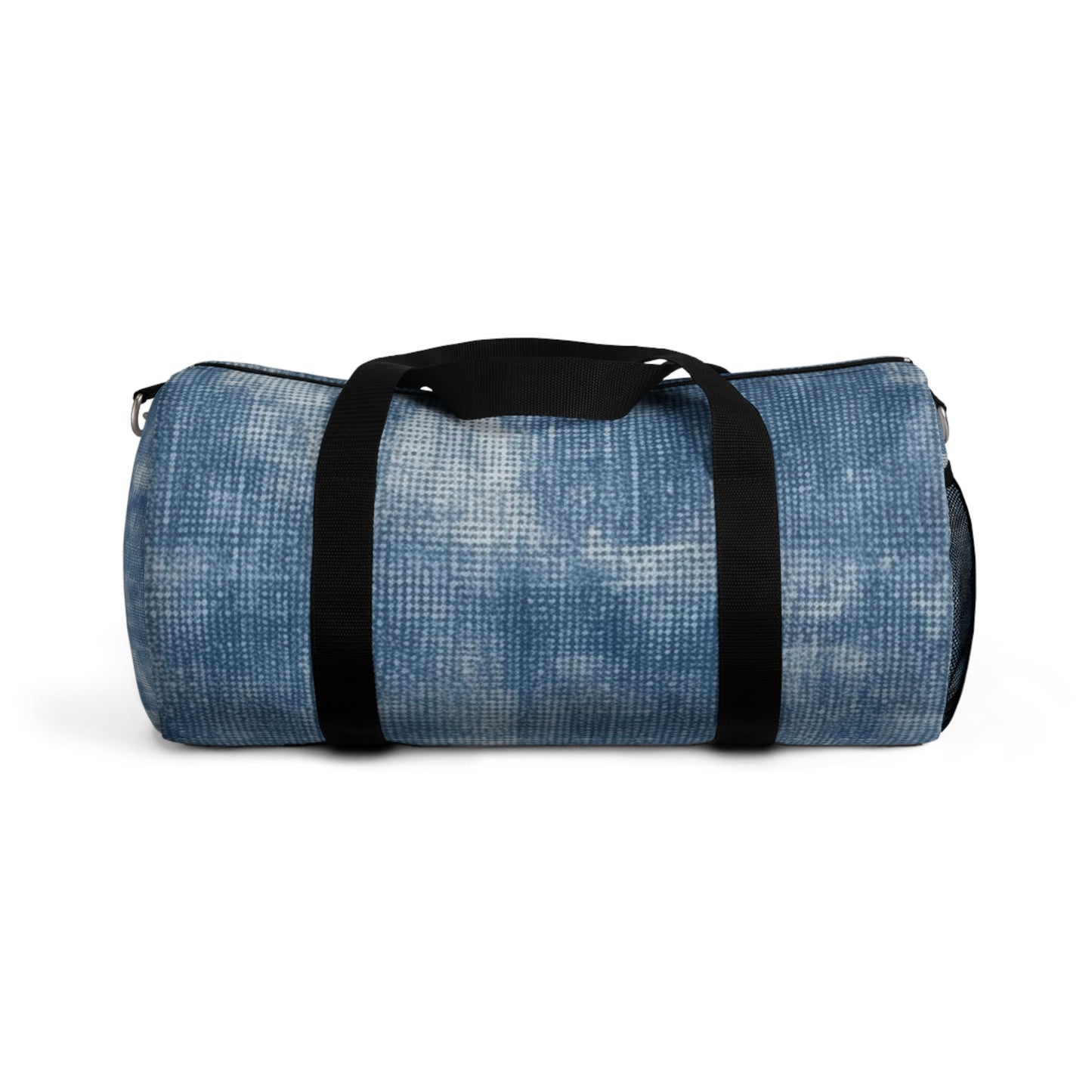 Faded Blue Washed-Out: Denim-Inspired, Style Fabric - Duffel Bag