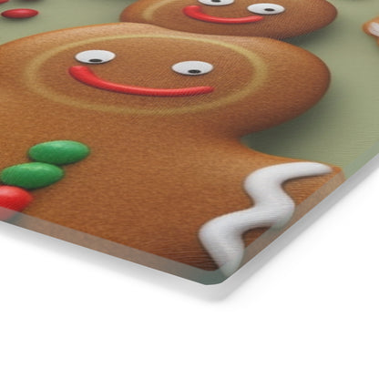 Gingerbread Man Christmas Cookie - Tree - Candy Cane - Cutting Board