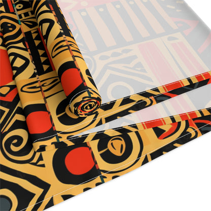 Tribal Art-Inspired Abstract Symbols, Heritage - Table Runner (Cotton, Poly)