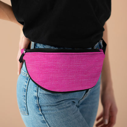 Hot Neon Pink Doll Like: Denim-Inspired, Bold & Bright Fabric - Fanny Pack