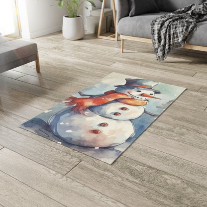 Frosty Winter Snowman Christmas - Dobby Rug