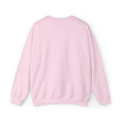 Parche de Papá Noel en Navidad rosa - Sudadera unisex Heavy Blend™ con cuello redondo