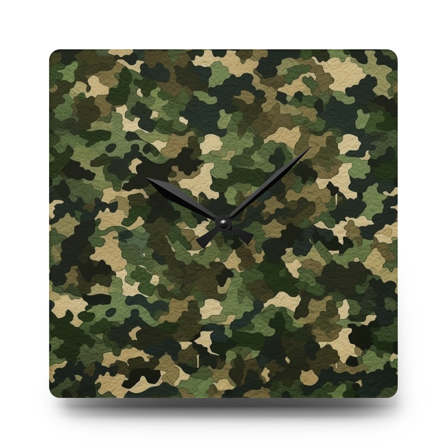 Classic Camo Acrylic Wall Clock