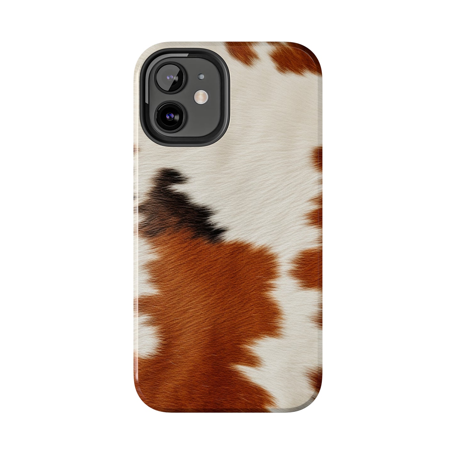 Hair Cowhide Leather Natural Design Durable Rugged Style - Tough Phone Cases