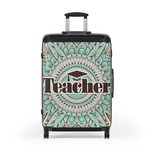 Boho Bloom Teacher Graduation: Cottagecore Classroom Commencement Gift - Suitcase