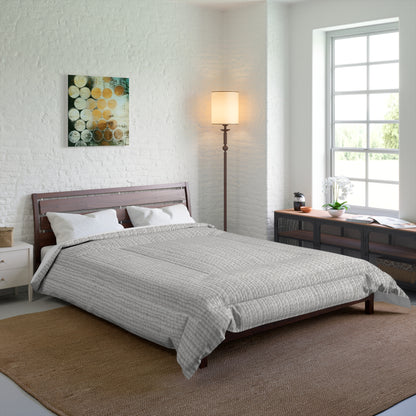 Chic White Denim-Style Fabric, Luxurious & Stylish Material - Comforter