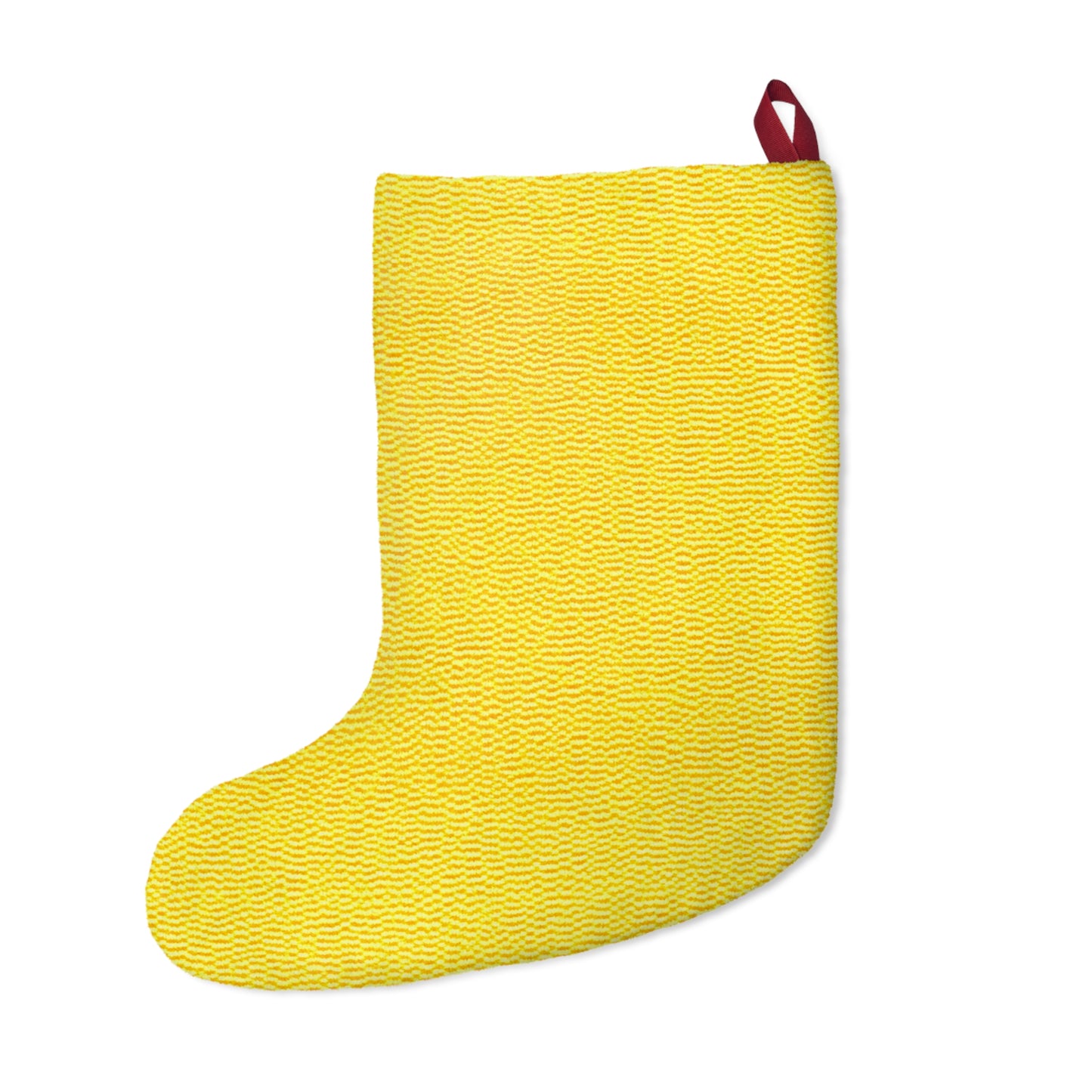 Sunshine Yellow Lemon: Denim-Inspired, Cheerful Fabric - Christmas Stockings