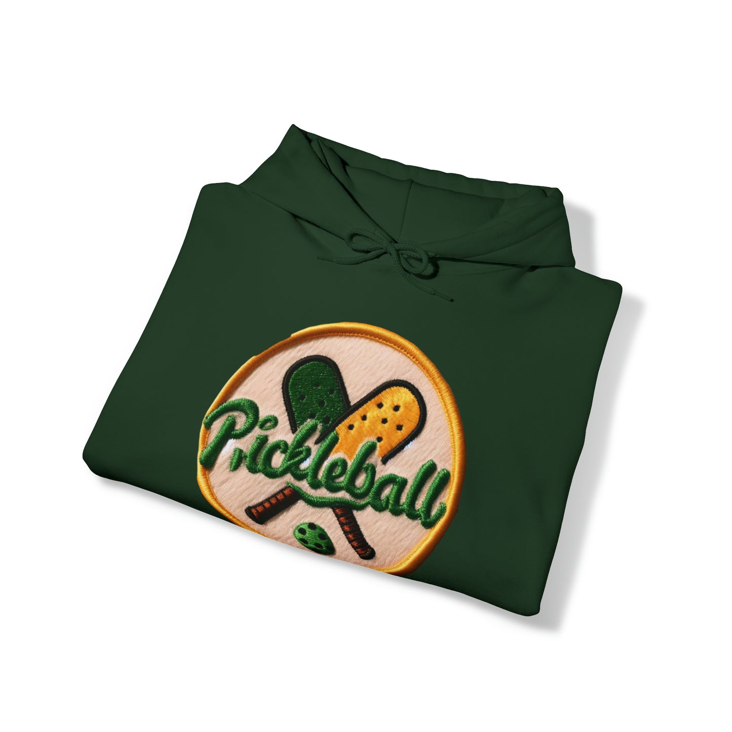 Pickleball Chenille Patch - Unisex Heavy Blend™ Hooded Sweatshirt