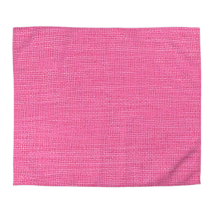 Estilo de tela de diseñador de mezclilla rosa con forma de muñeca - Funda nórdica de microfibra 