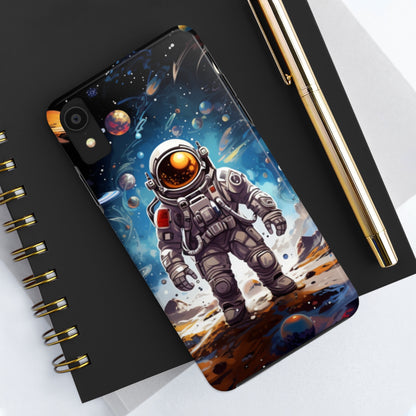 Galactic Voyage: Astronaut Journey in Celestial Star Cosmic Exploration - Tough Phone Cases