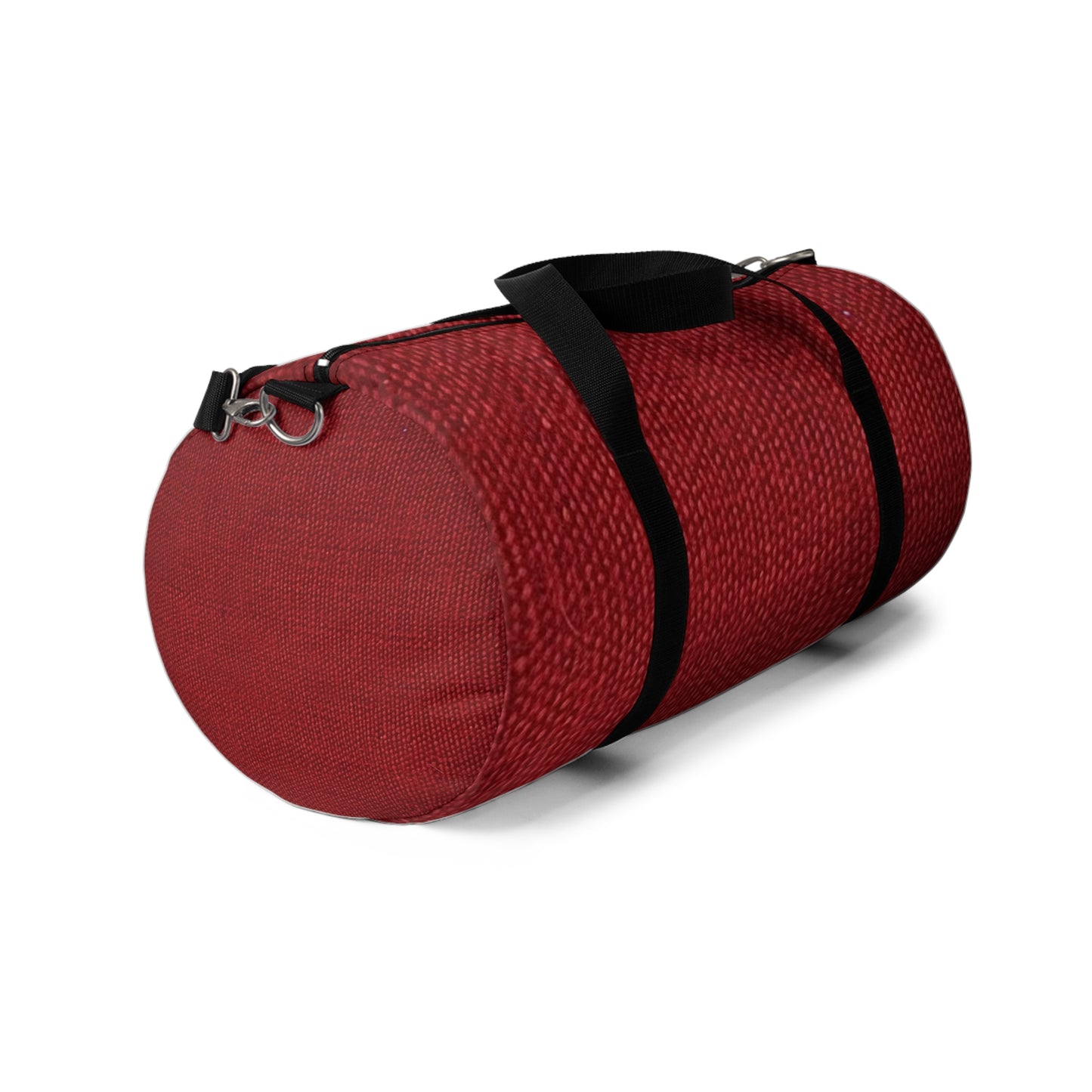 Bold Ruby Red: Denim-Inspired, Passionate Fabric Style - Duffel Bag