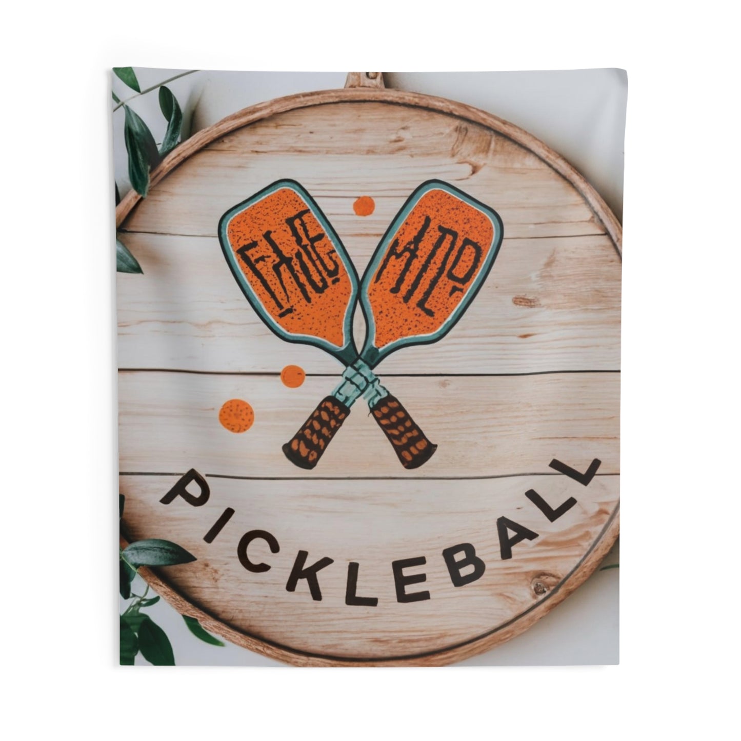 Gráfico Pickleball Boho - Regalo deportivo - Tapices de pared interior 