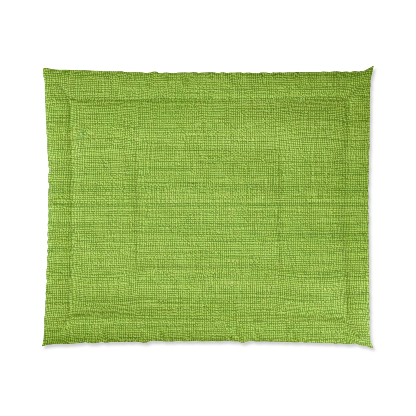 Lush Grass Neon Green: Denim-Inspired, Springtime Fabric Style - Comforter