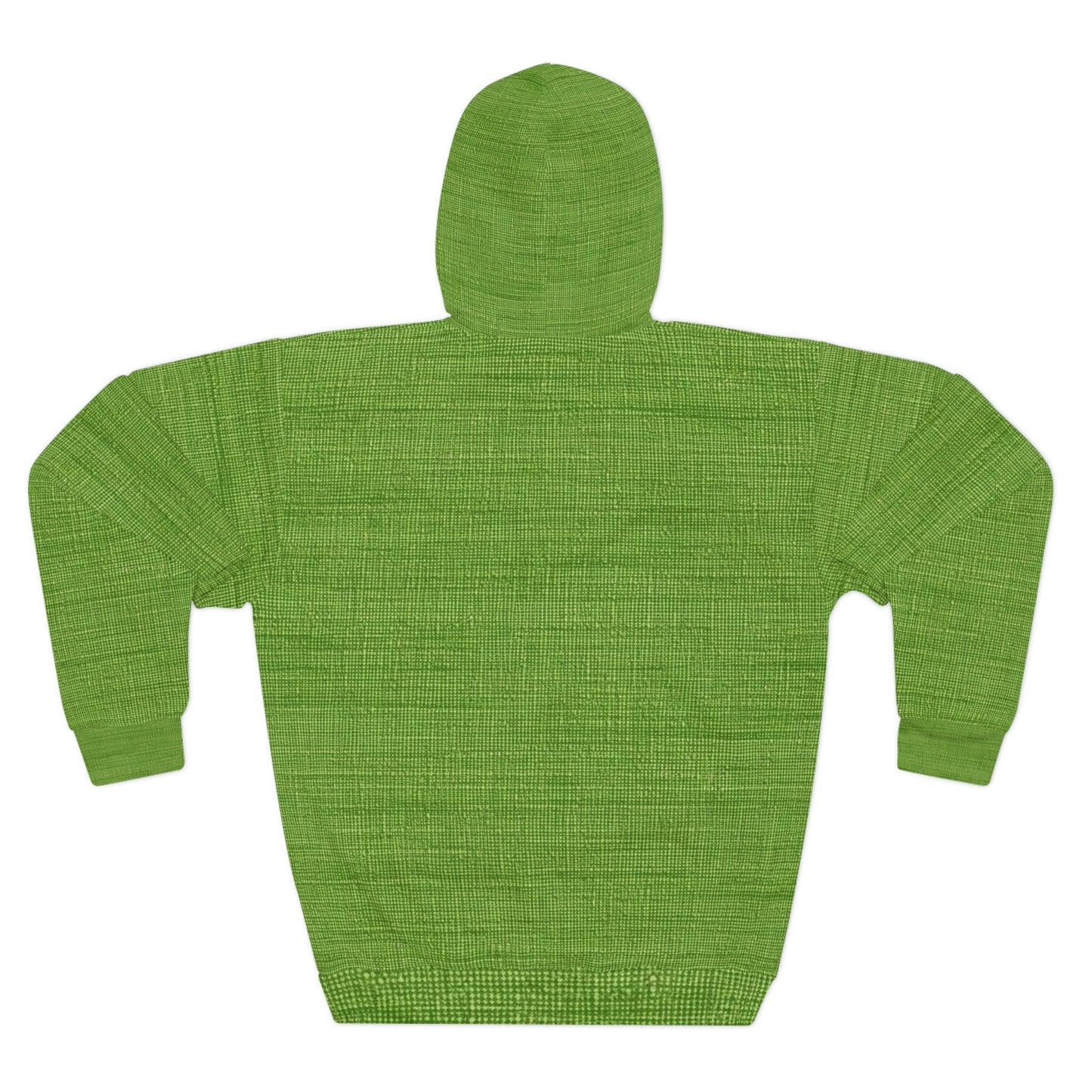 Olive Green Denim-Style: Seamless, Textured Fabric - Unisex Pullover Hoodie (AOP)