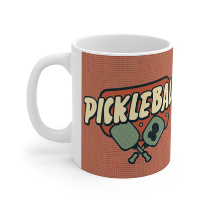 Pickleball Retro - Taza de Cerámica 11oz