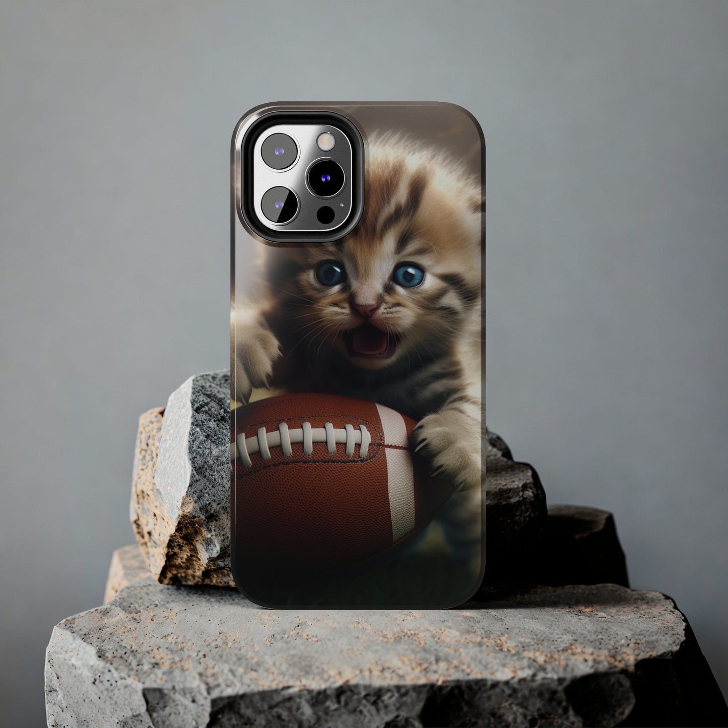 Football Kitten Touchdown: el juego deportivo ganador de Tabby - Estuches resistentes para teléfonos