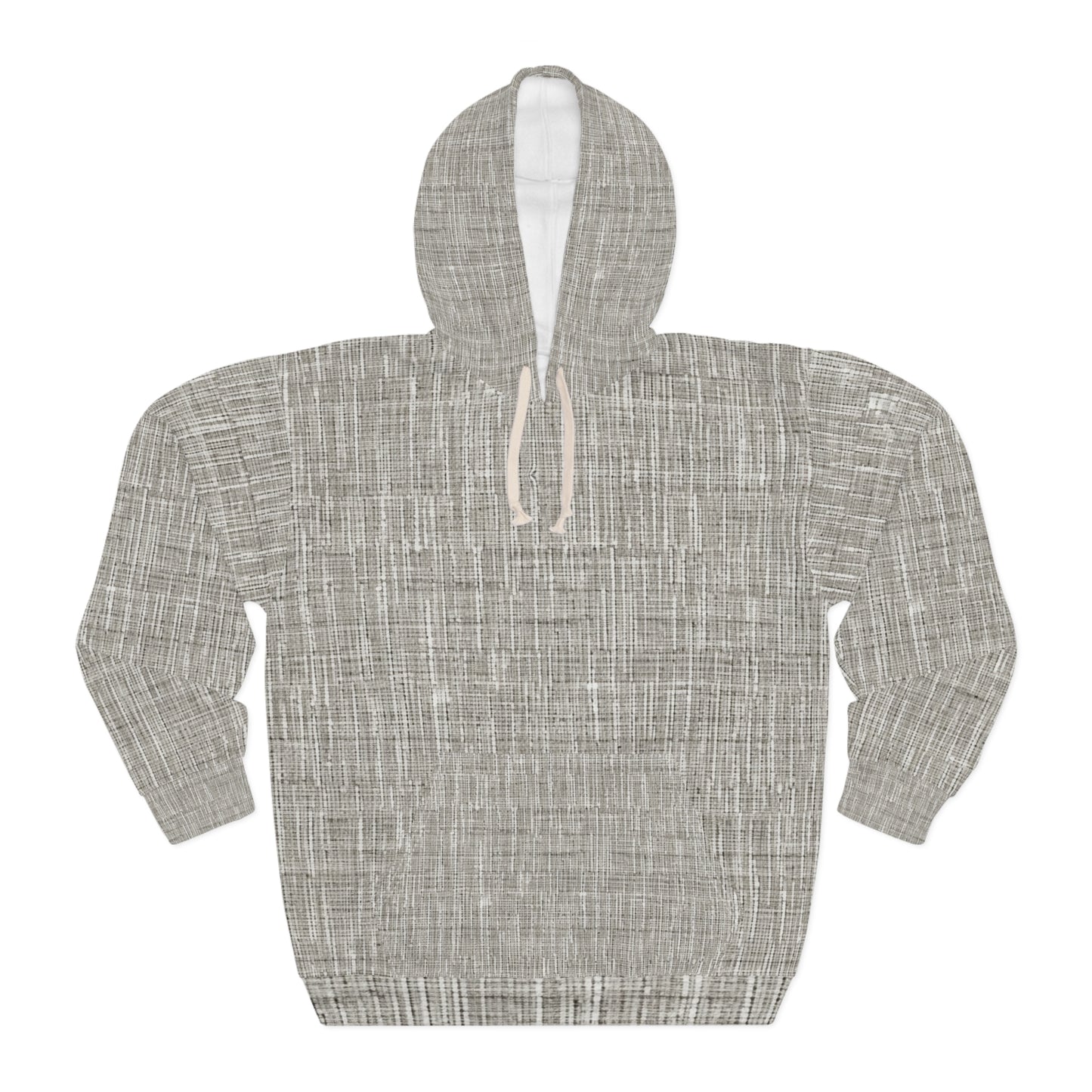 Silver Grey: Denim-Inspired, Contemporary Fabric Design - Unisex Pullover Hoodie (AOP)