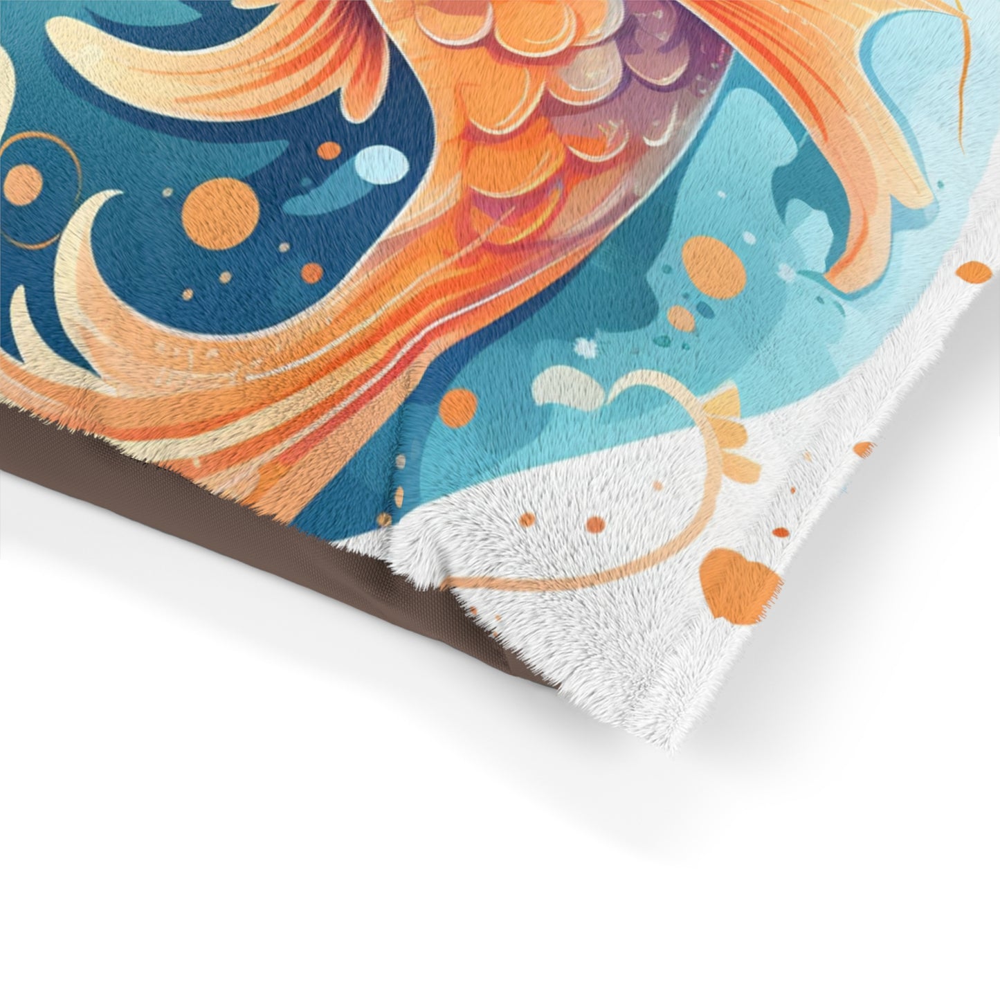 Charming Cartoon Fish Pisces - Dreamy Zodiac Illustration - Pet Bed