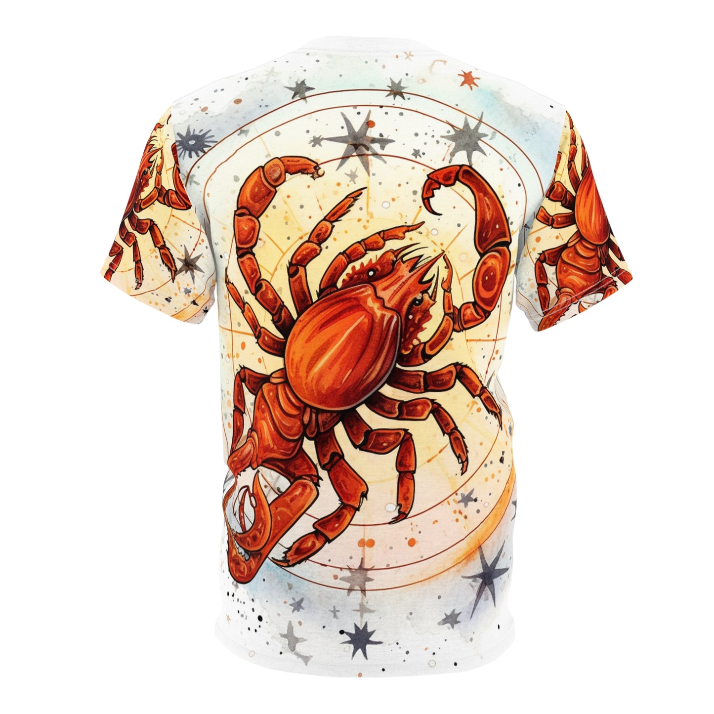 Prickly Scorpio Astrology - Sharp Zodiac Scorpion Celestial Horoscope - Unisex Cut & Sew Tee (AOP)