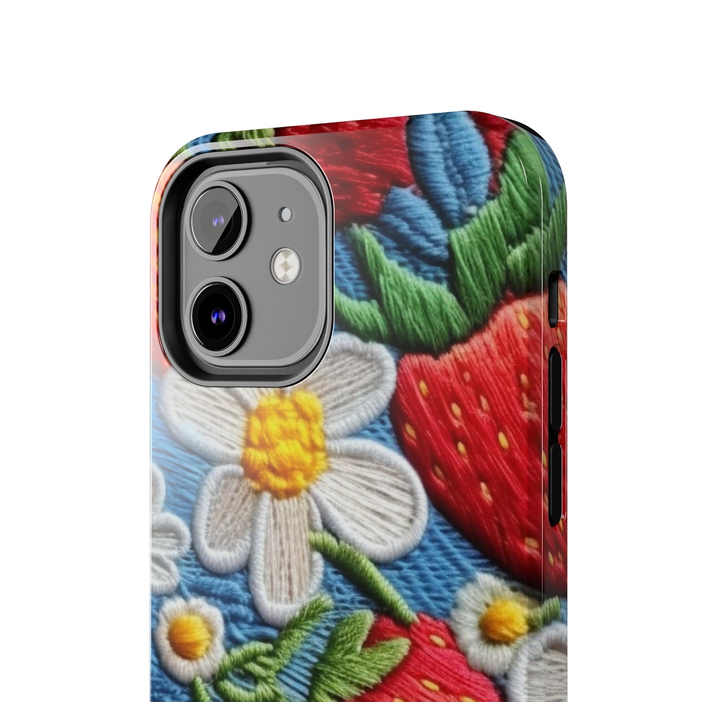 Orchard Berries: Juicy Sweetness from Nature's Garden - Fresh Strawberry Elegance - Tough Phone Cases