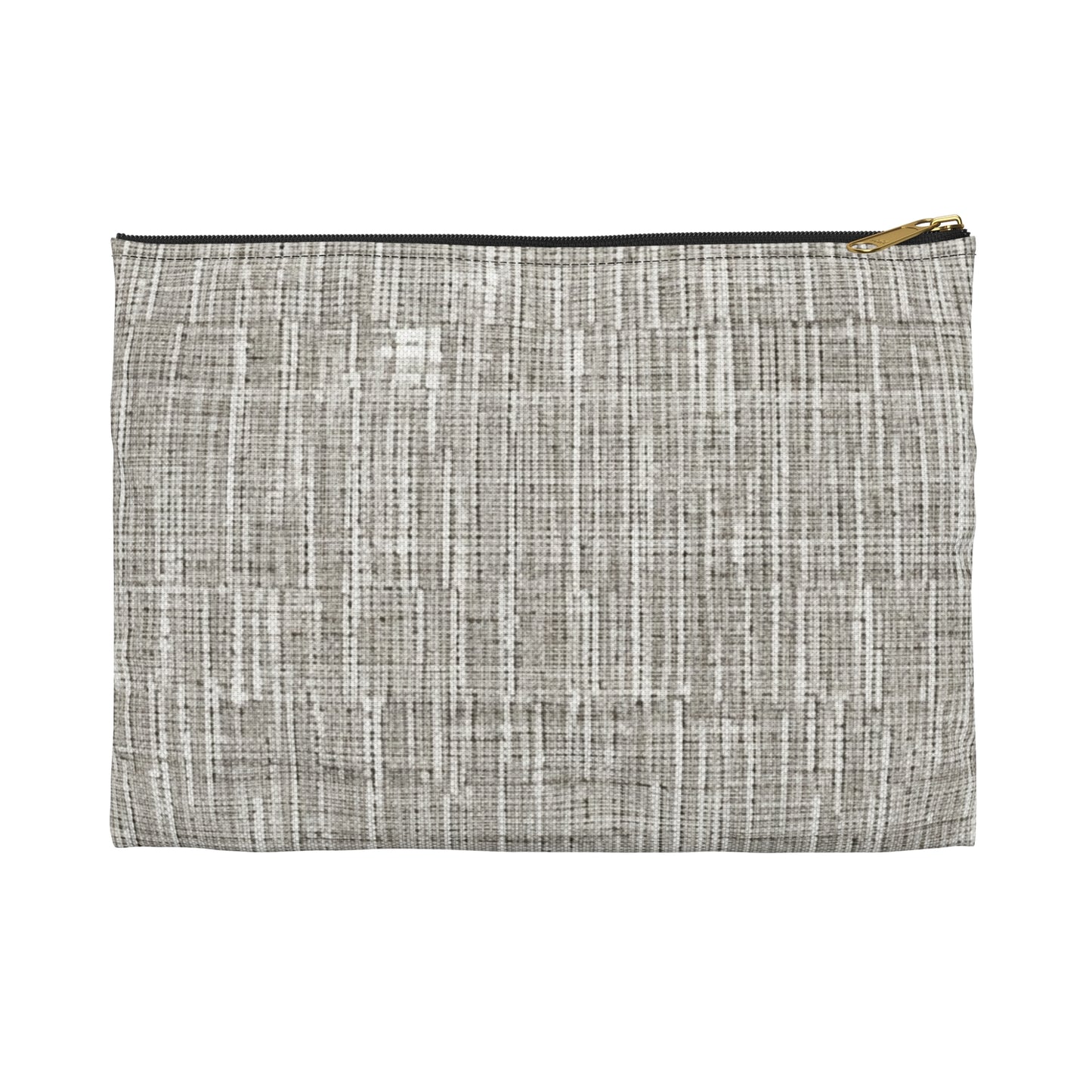 Silver Grey: Denim-Inspired, Contemporary Fabric Design - Accessory Pouch