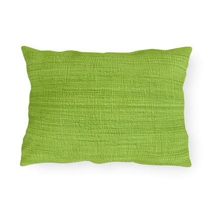 Lush Grass Neon Green: Denim-Inspired, Springtime Fabric Style - Outdoor Pillows