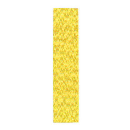 Sunshine Yellow Lemon: Denim-Inspired, Cheerful Fabric - Table Runner (Cotton, Poly)