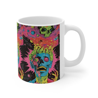 cosmic horror psychadelic, Ceramic Mug 11oz