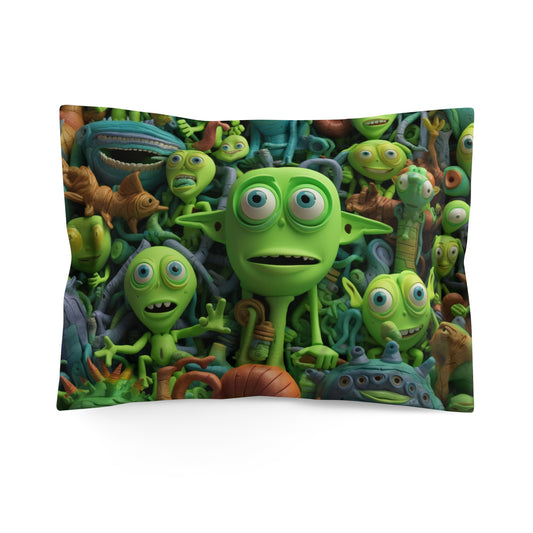 Toy Alien Story Space Character Galactic UFO Anime Cartoon - Microfiber Pillow Sham