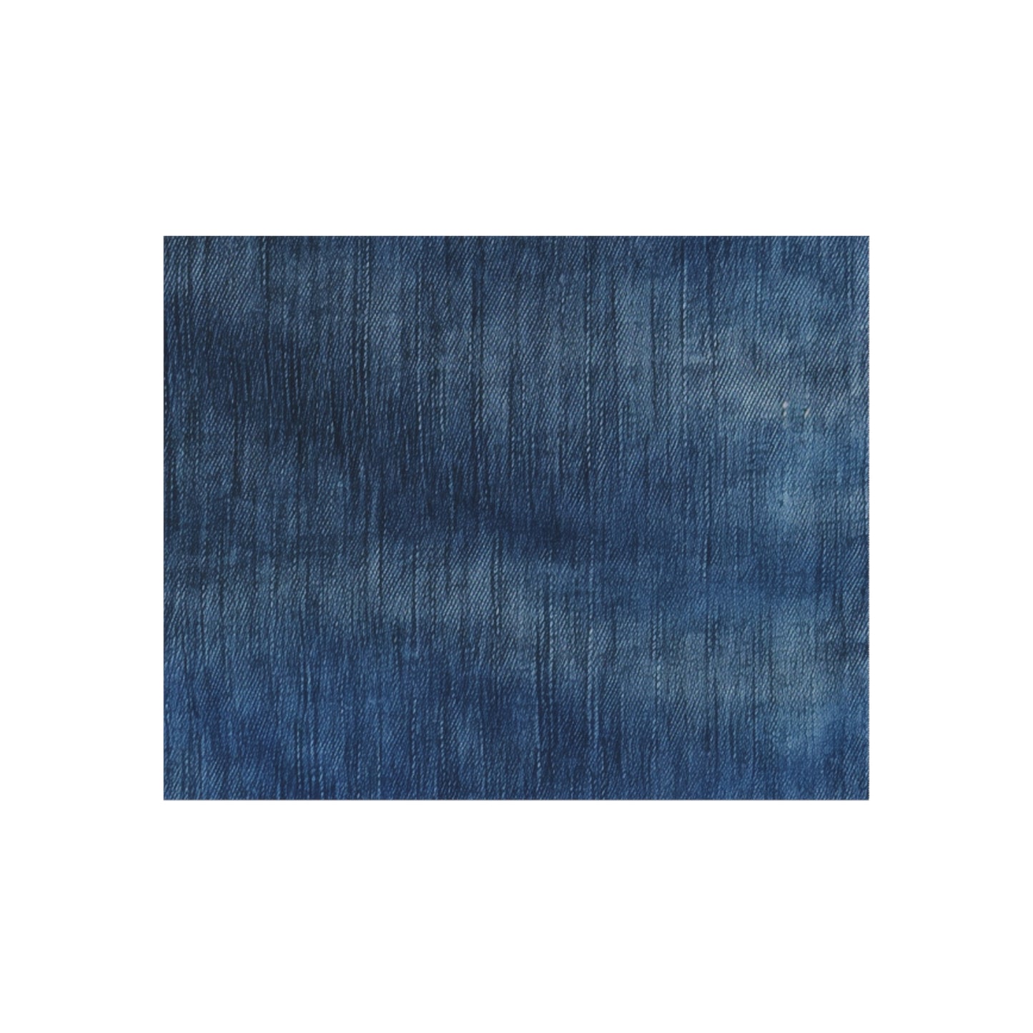 Indigo Splash: Washed Denim Reverie in Deep Blue - Outdoor Rug